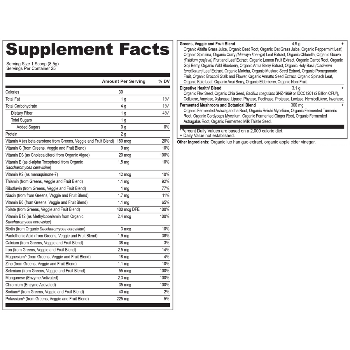 Organic SuperGreens +MultiVitamin Powder - 25 servings – Dr. Alex Loyd